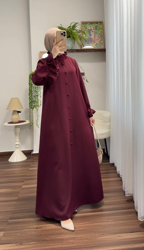 فستان أزرار