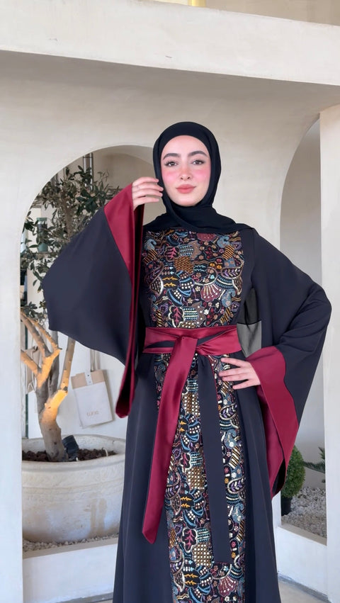 فستان لين تطريز