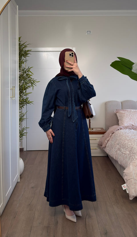 طقم تنورة جينز